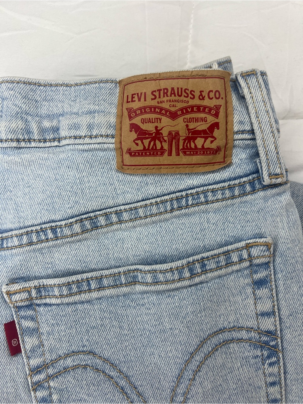 Levi's Wedgie Straight Jeans - Light Blue - Picture 2 of 7